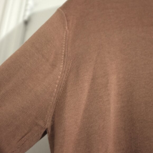 City Trend camel three quarter sleeves embroidered cotton blend cardigan 1x - Picture 3 of 8